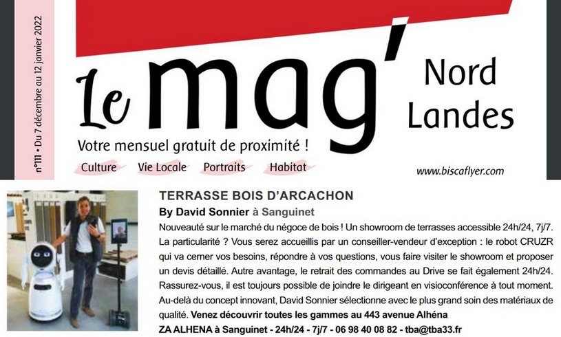 article relatif à David SONNIER dans le mag' Nord Landes