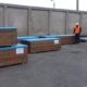 Les containers de Cumaru de Eurodek préparation mise en containers