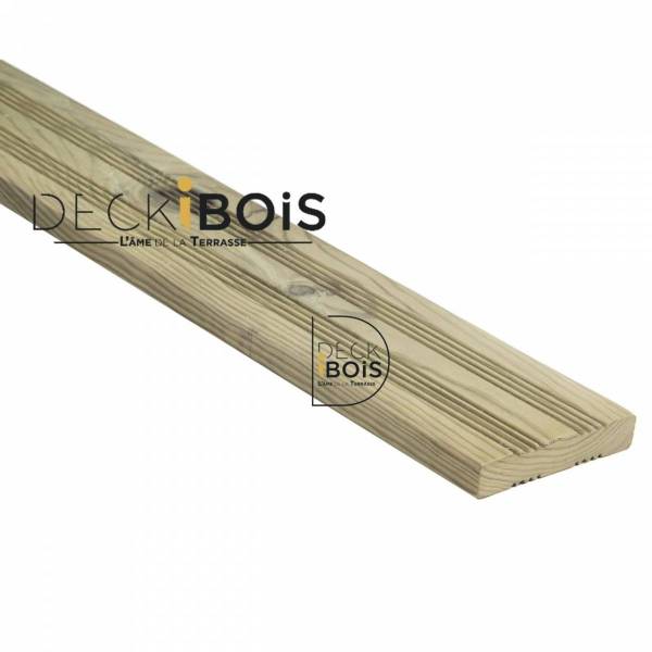 Lame de terrasse en PIN VERT choix RU 27*145*2450mm vendue à l'unité  CL4