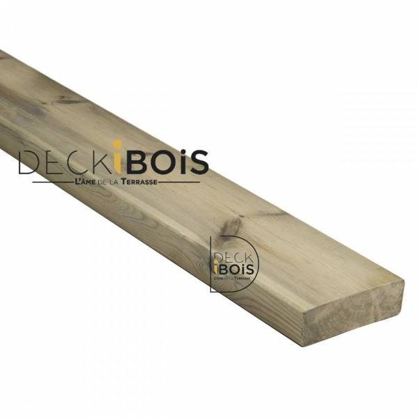 bois d'ossature pin 45x145x3900mm traité classe 4 vert